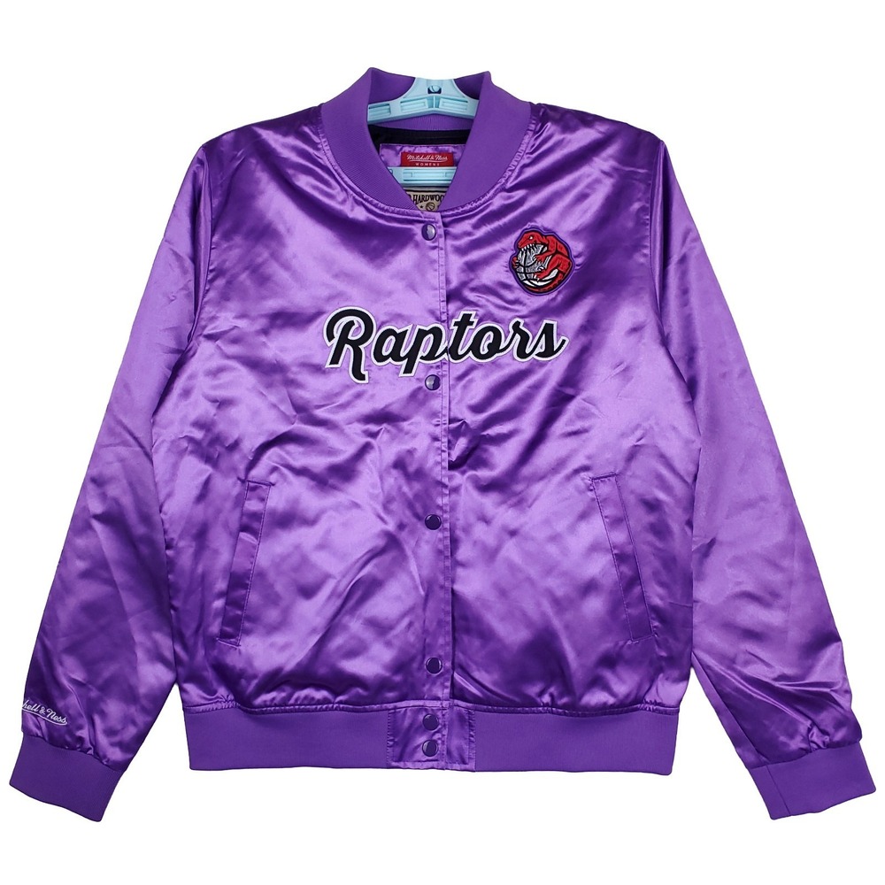 Toronto Raptors Mitchell &‎ Ness NBA Womens Medium Varsity Jacket Purple New